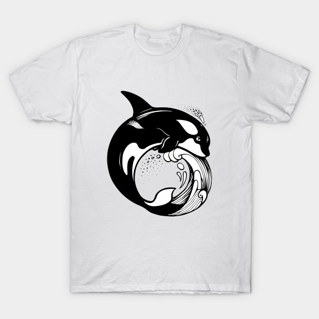 Orca Whale on the wave